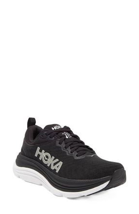 Hoka One One Gaviota 5 Running Shoe in Black /White at Nordstrom