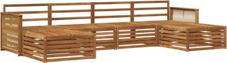 vidaXL Conjunto De Sof&aacute;s De Exterior 6 Uds. Madera De Acacia S&oacute;lida Vidaxl