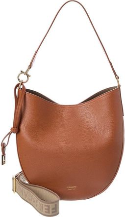 Ferragamo Saint Laurent North/South Medium Leather Hobo Bag