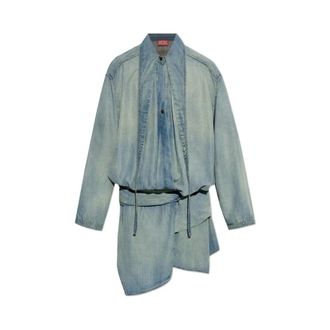 Diesel Dames, Jurken, Blauw, Maat: XS Denim