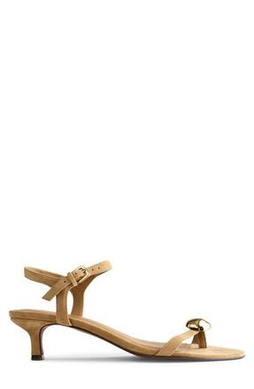 Madewell The Mila Organic Hardware Ankle Strap Sandal in Field Khaki at Nordstrom, Size 6.5