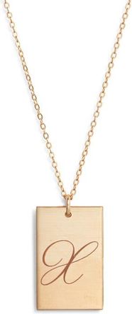 Set & Stones Stella Initial Pendant Necklace in Gold/x at Nordstrom