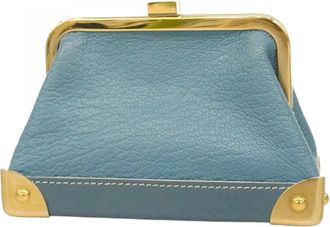 Louis Vuitton Blue Coin Purse/Coin Case (Pre-Owned)