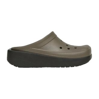 Crocs Mules, female, Gray, Size: 7 US Blunt Toe Blocked