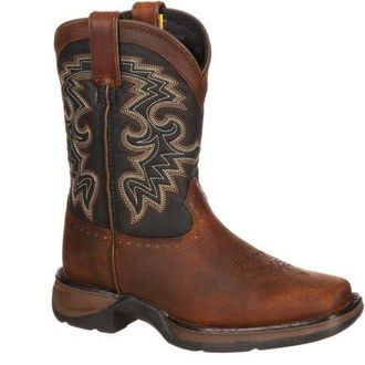 Durango Lil Rebelby Big Kid Western Boot in Tan Black at Nordstrom, Size 4.5