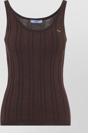 Prada ribbed knit tank top