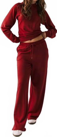 Chaser Sandy Lounge Trouser Pants In Carmine Red
