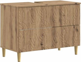 vidaXL Mueble De Lavabo Para Ba&ntilde;o Delft Roble Artisan 82 X 41 X 59 Cm Vidaxl