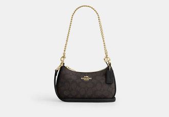 Coach Womens Teri Mini Crossbody Bag in Brown | PVC
