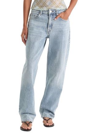 Good American Good 90s Straight Leg Jeans in Indigo1257 at Nordstrom, Size 14P