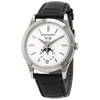 Patek Philippe Pre-owned Patek Philippe Grand Complications Silvery Opaline Dial Mens Watch 5396G/011