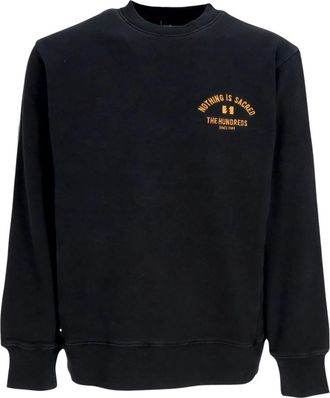 The Hundreds Temp Crewneck Sweatshirt - Heren - Sweatshirts - Zwart - M - Katoen - Hoodies & sweatvesten