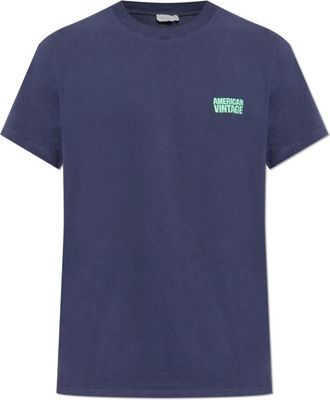 American Vintage Uomo, Top, Blu, 2Xl, new