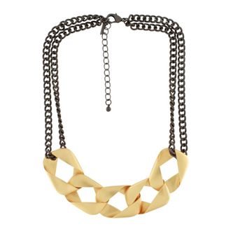 Dansk Copenhagen Anastazia Korte Dikke Schakel Ketting - Dames - Accessoires - Zwart - Maat: ONE Size
