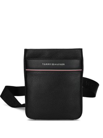Tommy Hilfiger Business Corporate messenger bag - men - Polyurethane - One Size - Black