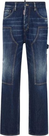 Dsquared2 Losse Timmerman Denim Jeans - Heren - Regular Fit Jeans - Blauw - M - Denim - Jeans