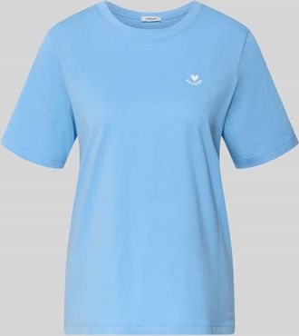 s.Oliver Red Label Regular Fit T-Shirt aus reiner Baumwolle in Ocean, Gr&ouml;&szlig;e 34