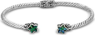 Samuel B. Abalone Star Bangle Bracelet in Blue/Green at Nordstrom Rack
