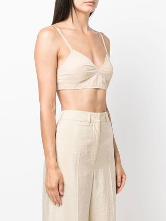 Low Classic See Through Stitch Bra Top