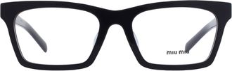 Miu Miu Demo Rectangular Ladies Eyeglasses MU 04WVF 16K1O1 55