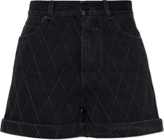 Balmain Denim Shorts - Dames - Denim shorts - Zwart - S - Denim - Korte Broeken