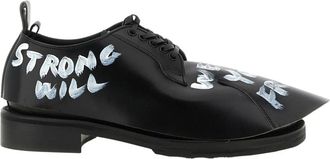Comme Des Gar&ccedil;ons Schoenen, Heren, Zwart, 42 EU, Leer, Lace-up Derby Schoenen