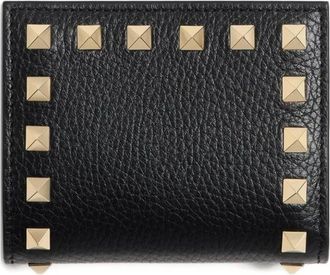 Valentino Rockstud Flap Portemonnee - unisex - Accessoires - Zwart - Maat: ONE Size Leer