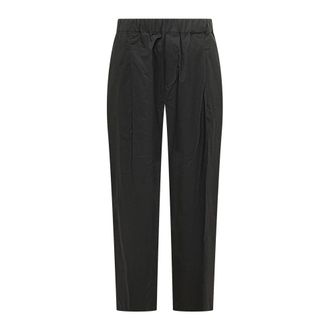 A Paper Kid Straight Trousers, male, Black, Size: XL Popeline Pants