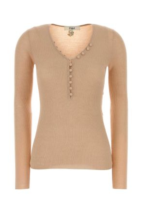 Chlo&eacute; Skin Pink Wool Sweater