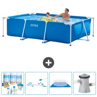 Intex Piscina Con Estructura Rectangular - 260x160x65 Cm - 7-piezas S20828
