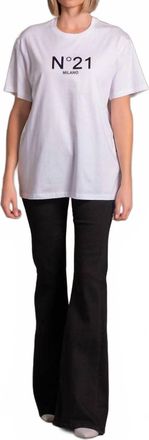 N&deg;21 Logo Tee Shirt In White