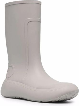 Ferragamo Gancini-Detail Rain Boot - Gray