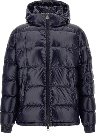 Herno Blue Polyamide Full-Length Mens Jacket