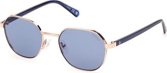 Guess Stijlvolle Zonnebril - Heren - Zonnebrillen - Geel - 51 MM - Accessoires