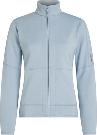 Icebreaker Merino 400 Realfleece Descender L/S Zip Merinojacke f&uuml;r Damen | grau
