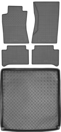 OEM Juego De Alfombrillas De Goma Para Coche Y Maletero Para Mercedes Clase E W211 Familiar (2003-2009)