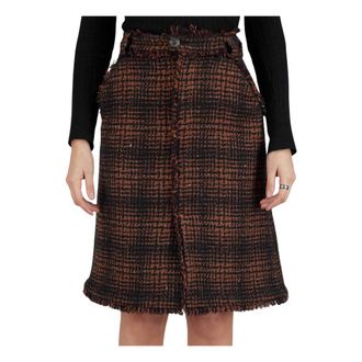 Kiton Short Skirts, female, Multicolor, Size: S Regular Textured Skirt