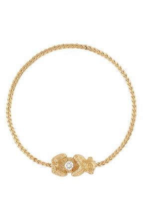 Eden Presley Wise Monkey Bracelet in Yellow Gold - Speak No at Nordstrom, Size 6.5