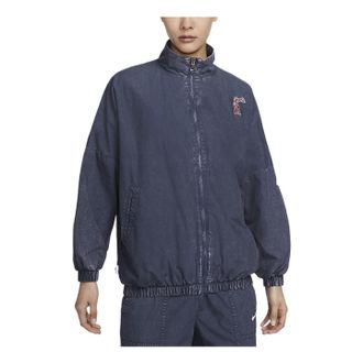 Nike (WMNS) Nike Sportswear Essentials Woven Jacket Asia Sizing Thunder Blue HF6287-449