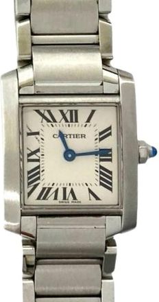 Cartier Pre-owned Tank Francaise Roestvrijstalen Quartz Polshorloge - Heren - Vintage Horloges - Grijs - ONE Size - Vintage