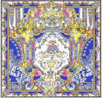 Camilla Espa&ntilde;a Nirvana Embellished Silk Twill Scarf