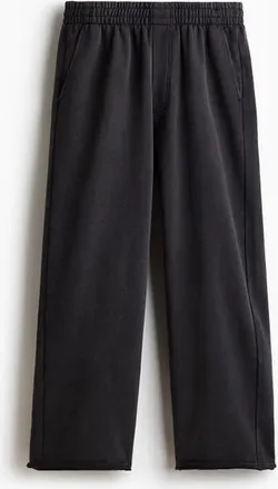 H&M Relaxed-fit Cotton Sweatpants in Washed Black at Nordstrom, Size Xx-Large