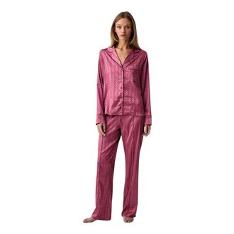 Guess Lilibet - Dames - Nachtkleding & Lounge - Roze - Maat: XL Tweed