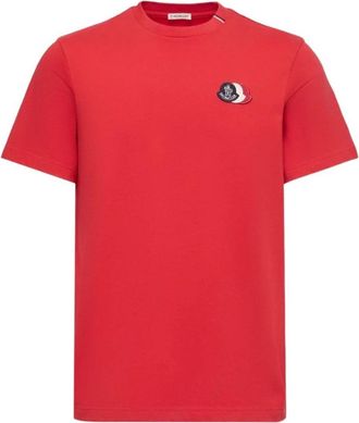Moncler T-shirts en polos Rood - Heren - T-shirts - Rood - S - Tops