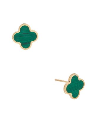 Sabrina Designs Italian Gold 14K Clover Studs