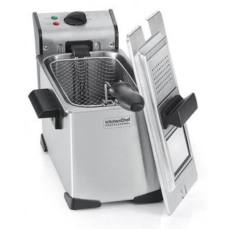 KitchenChef Kitchenchef - Freidora Simple 3.5l 2000w Acero Inoxidable - Kcpfr35x - Kitchen Chef