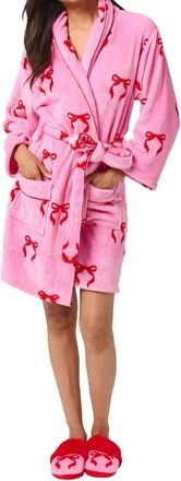 Shiraleah Pretty In Bow Robe In Pink