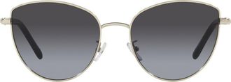 Tory Burch 56mm Gradient Cat Eye Sunglasses in Grey Gradient at Nordstrom