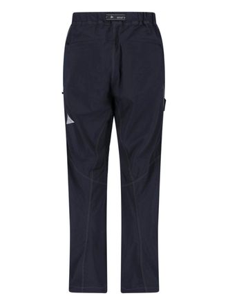 And Wander Mens Trousers Black Nylon