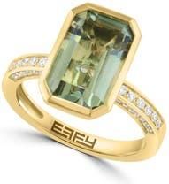 Effy Green Amethyst & Diamond Ring at Nordstrom Rack, Size 7